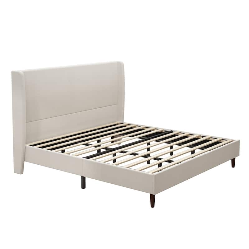 Upholstered Headboard Platform Bed Comfort Bed Frame