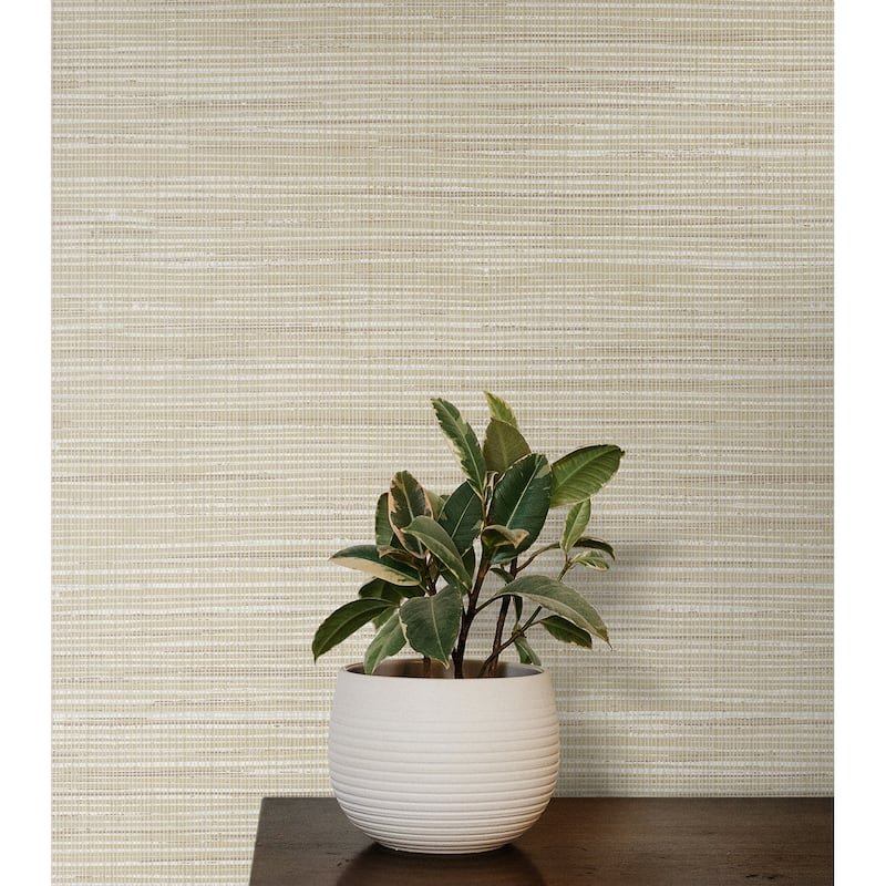 Seabrook Designs Mei Stringcloth Unpasted Wallpaper