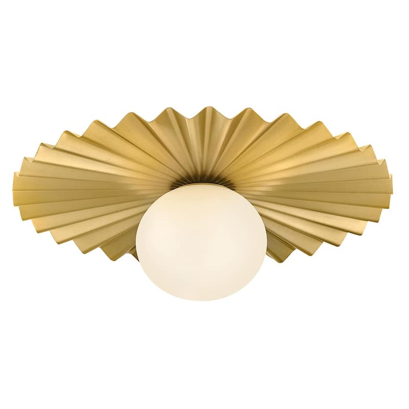 Lark 84393 Stevie 14" Wide Semi-Flush Globe Ceiling Fixture