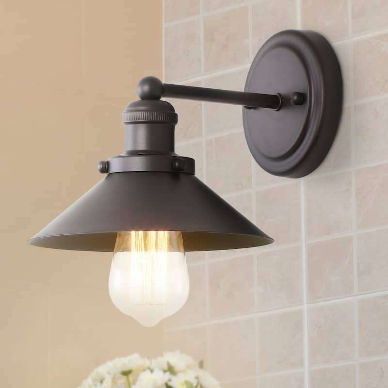 Florence Metal Shade Sconce, by JONATHAN Y