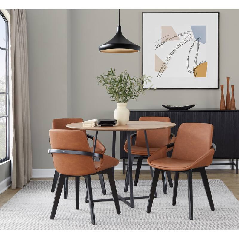 Porch & Den Pugo Contemporary Chair with Black Finish