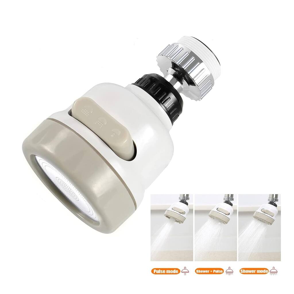 2 Pcs 360 Degree Rotating Faucet Movable Kitchen Tap Head Sprayer
