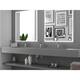 Pyramid Solid Surface Wall-Mounted Bathroom Sink