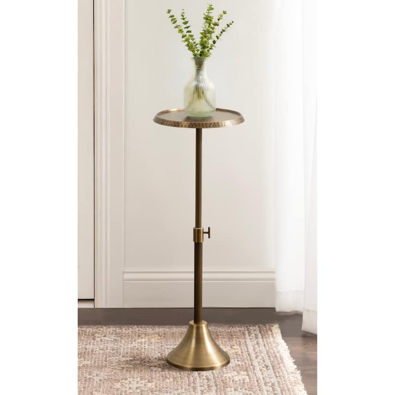 Kate and Laurel Sanzo Adjustable Metal Drink Table