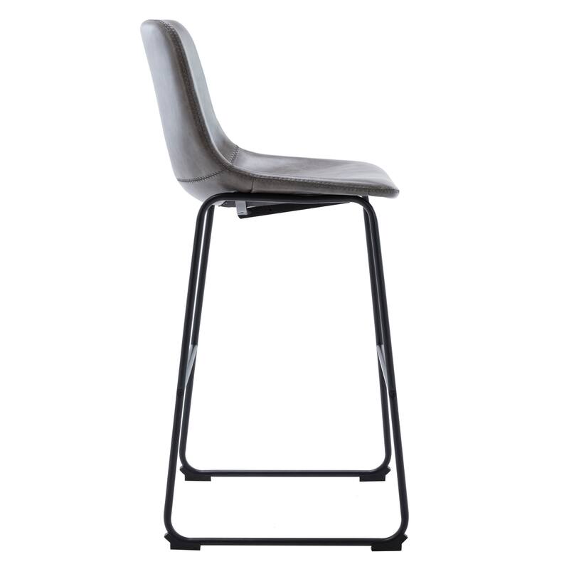 Corvus Thurso Faux Leather 30-inch Bar Stool (Set of 2)