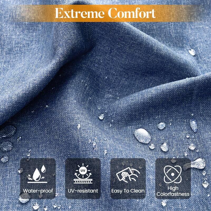 HOOOWOOO 10-piece Patio Furniture Set with Swivel Rocking Chairs Wicker Conversation Set