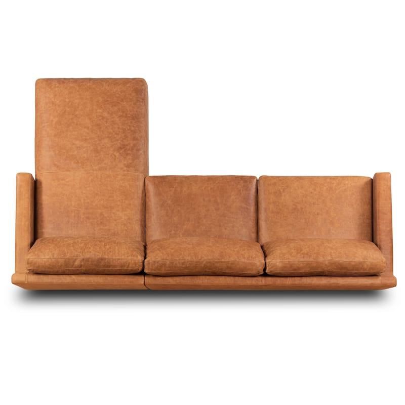Poly & Bark Sorrento Sectional - Genuine Italian Leather