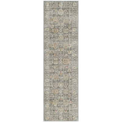 Niba Power Loomed Distressed with Fringe Area Rug By HomeRoots - 8' Runner