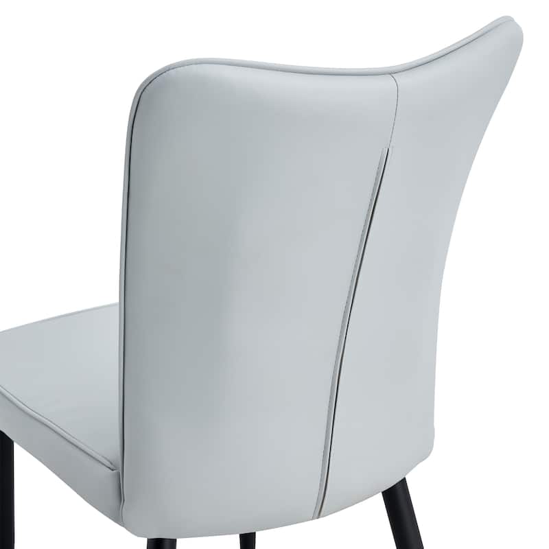 Modern Dining Chairs Set of 4 PU Leather Kitchen Upholstered Chairs