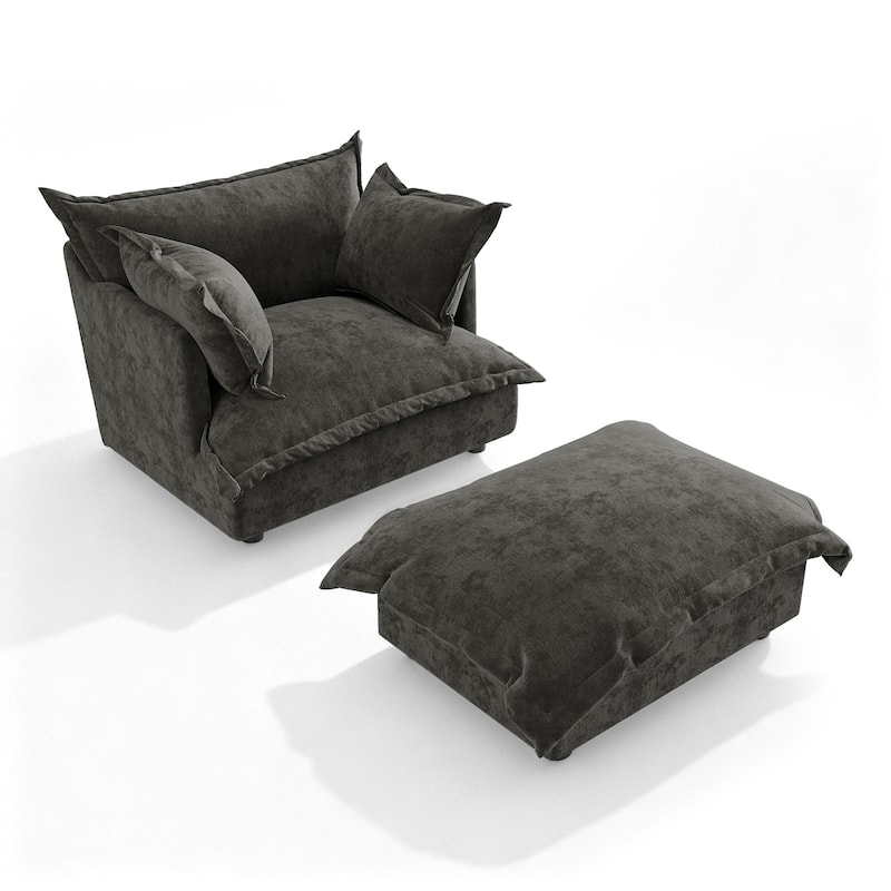 Double Layer Cushion Comfy Cloud Modular Sectional Sofa Set