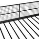 preview thumbnail 14 of 15, Twin Over Full Metal Bunk Bed with Wire Shelving and Lateral Storage Ladder and Wardrobe