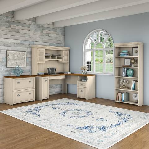 L-shaped Desk with Storage
