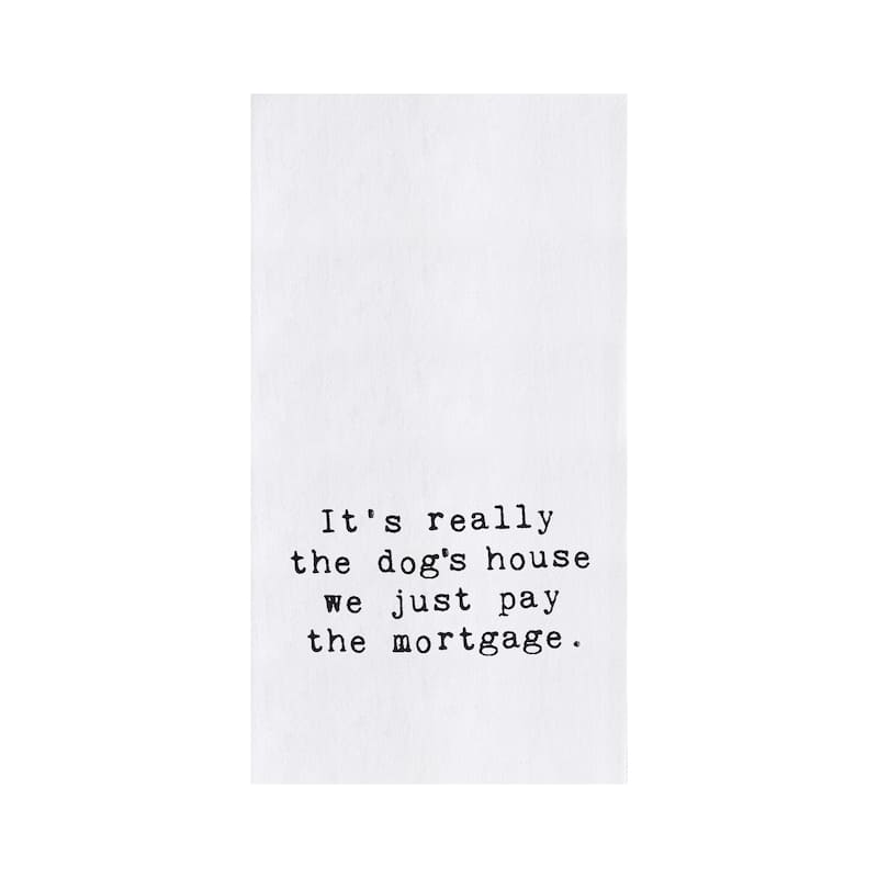 Dog's House Printed Kitchen Towel