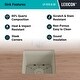 preview thumbnail 5 of 5, 15 Inch Lexicon Platinum Quartz Composite Drop-in Undermount Single Bowl Galaxy Beige Kitchen Sink LP-1515-B-SO - 15x15