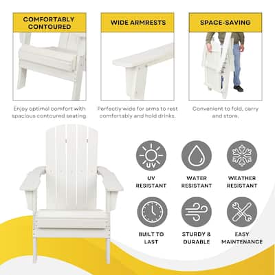 Marina HDPE Poly Weather Resistant Adirondack Chair