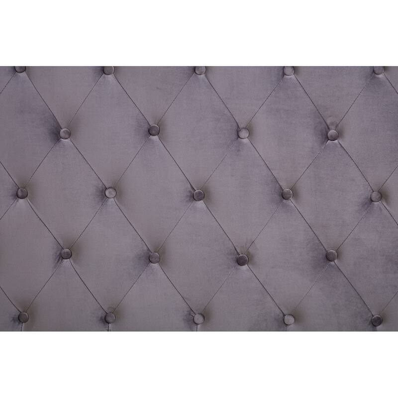 Velvet Upholstered Wooden Daybed with Trundle