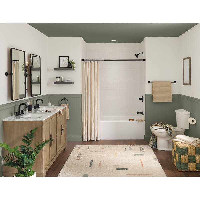 Peerless PTT14412 Flute Tub and Shower Trim Package with 1.5 GPM Multi