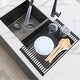 preview thumbnail 46 of 54, STYLISH Multipurpose Over Sink Roll-Up Dish Drying Rack