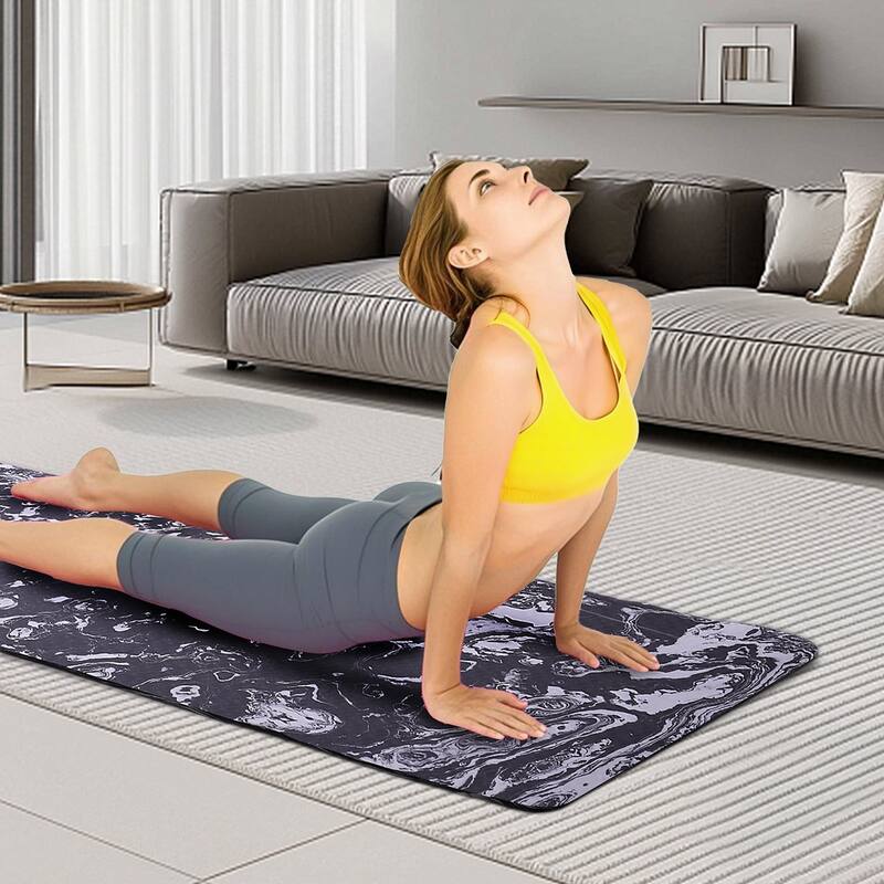 72x24" Extra Thick TPE Yoga Mat,Non-Slip Professional for Pilates Home