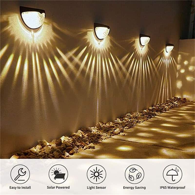 6 Pack Solar Powered Outdoor Lights