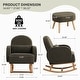 preview thumbnail 28 of 46, HOMYKA 27.95” Wide Rocking Chair with Ottomans for Nursery and Living Room