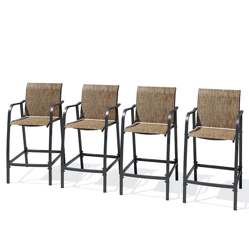 Lightweight Bar Height Barstools Outdoor Bar Stools Patio Bar Chairs - 21.3" W x 22.5" D x 44" H
