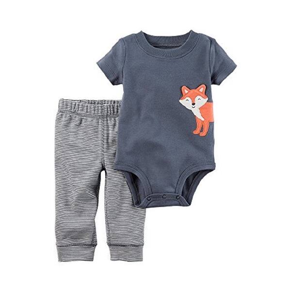 Shop Carter S Baby Boys 2 Piece Fox Bodysuit Pants Set 9 Months