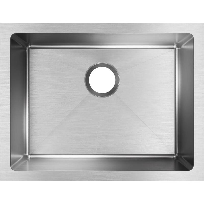 Elkay Crosstown 16 Gauge Stainless Steel, 23-1/2" x 18-1/4" x 10" Single Bowl Undermount Sink