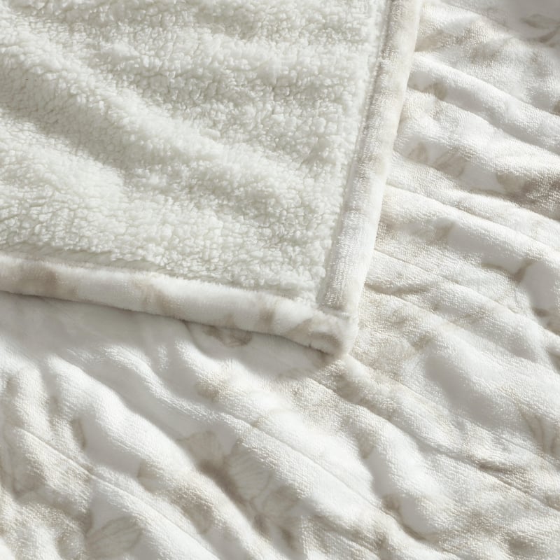 Laura Ashley Plush Reversible Heated Blanket