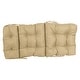 preview thumbnail 5 of 61, Multi-section Tufted Outdoor Seat/Back Chair Cushion (Multiple Sizes)