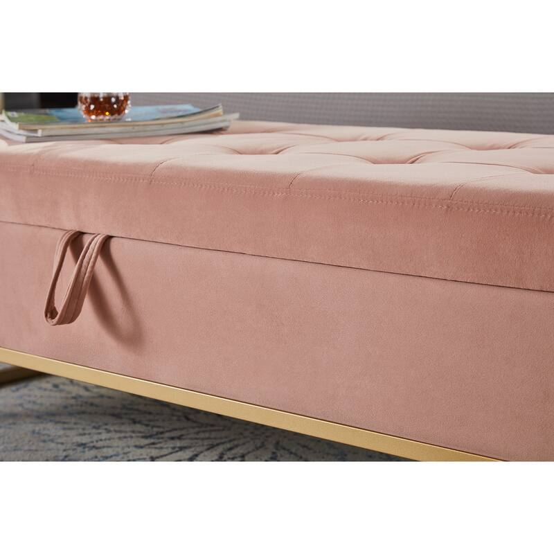 Bed Bench Metal Base with Storage