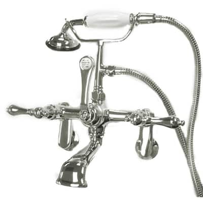 Kingston Brass Vintage Wall Mounted Clawfoot Tub Filler with Personal