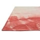preview thumbnail 2 of 7, One of a Kind Hand-Tufted Modern 4' x 6' Abstract Wool Red Rug - 4' x 6'