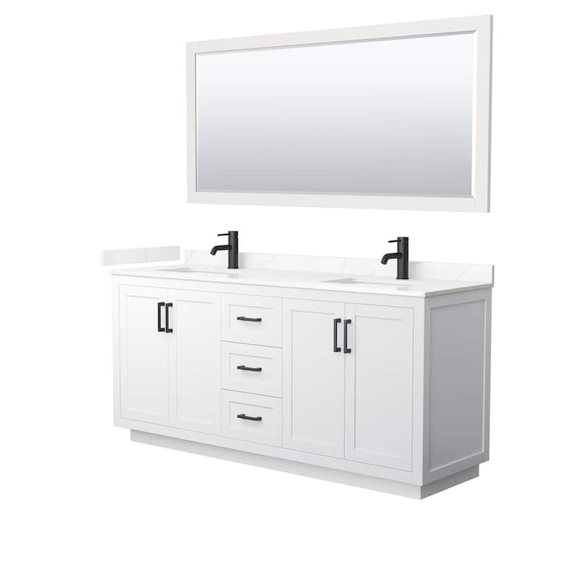 Wyndham Collection WCF292972D-QTZ-UNSM70 Miranda 72" Free Standing
