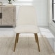 preview thumbnail 7 of 5, Uttermost 23262 Vantage 21" Wide Dining Chair - Brushed Brass