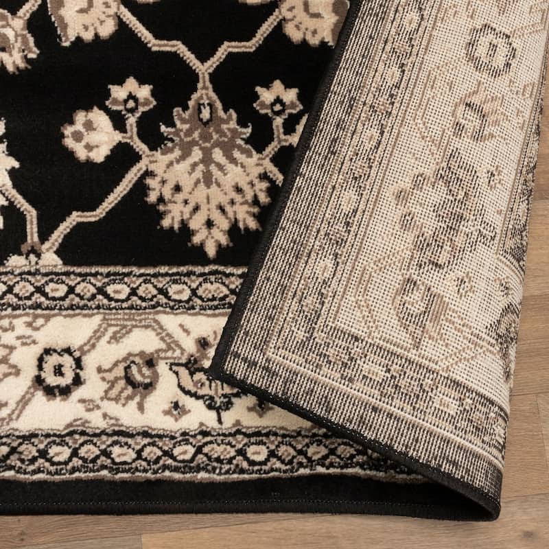 Superior Traditional Floral and Vines Indoor Area Rug