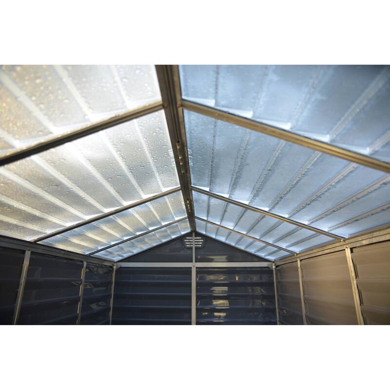 SkyLight 6 ft. x 12 ft. Tan Garden Outdoor Storage Shed - 6 ft x 12 ft