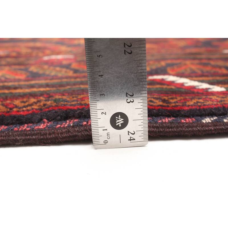 ECARPETGALLERY Hand-knotted Teimani Dark Navy Wool Rug - 3'10 x 6'7