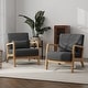 preview thumbnail 63 of 83, 2 Set Mid Century Modern Upholstered Accent Chair
