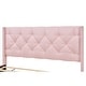 preview thumbnail 13 of 14, Queen Size Upholstered Platform Bed with Padded Headboard and Two Storage Drawers
