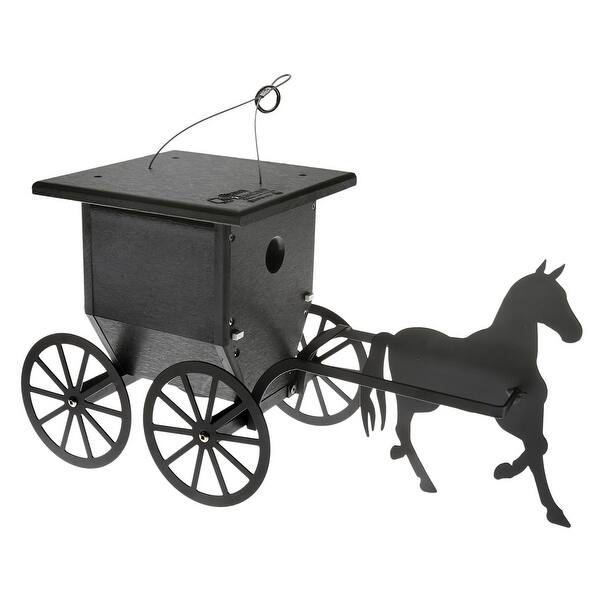 Shop Green Meadow Houses And Feeder Horse And Buggy Birdhouse