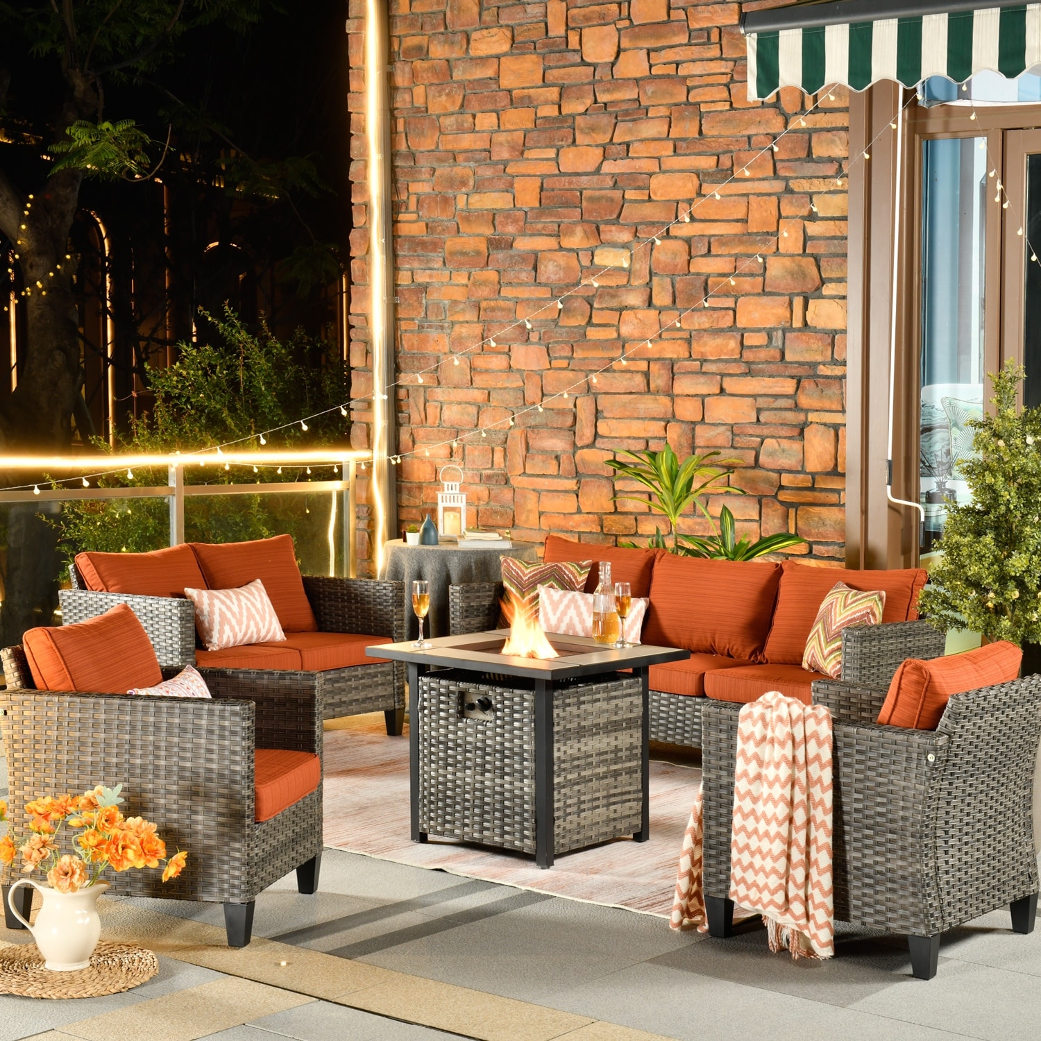 Patio set the hotsell brick