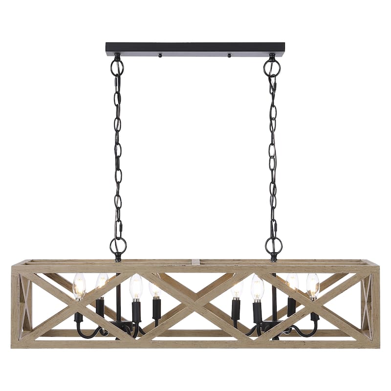 SAFAVIEH Lighting Naziha Pendant - 13"x36"x15.5-87.5" - Black - 36Wx13Dx64H