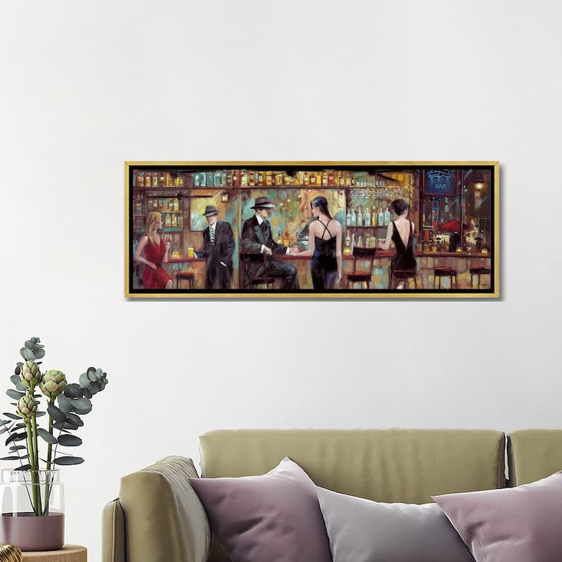 iCanvas "Happy Hour" by Ruane Manning Framed Canvas Print