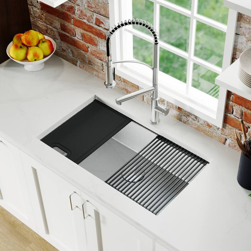 Karran USA HSU3219SB Matrix 32" Undermount Single Basin Stainless