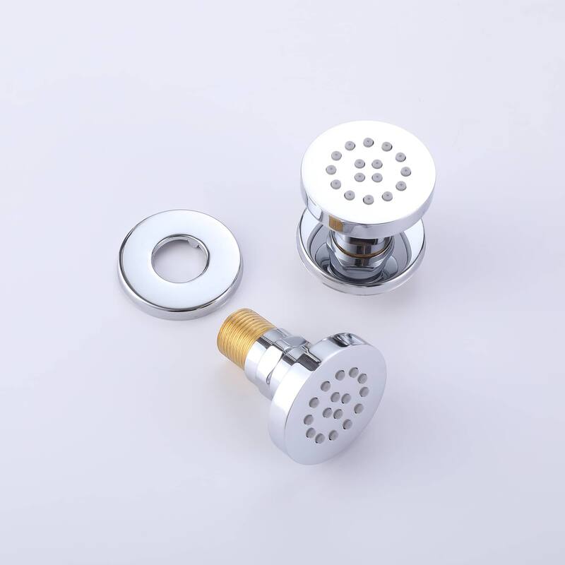 Thermostatic Shower System With Rough-in Valve Wall Mount Shower Faucet With Body Jet And Hand Shower 12 Inch Shower Head Set