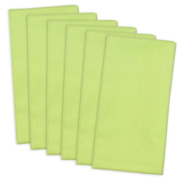 Shop Set Of 6 Bright Lime Green Cloth Napkins 20 Overstock