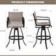 preview thumbnail 20 of 39, Outdoor Indoor Aluminum Swivel Patio Bar Stools Dining Chairs with Sunbrella Fabric
