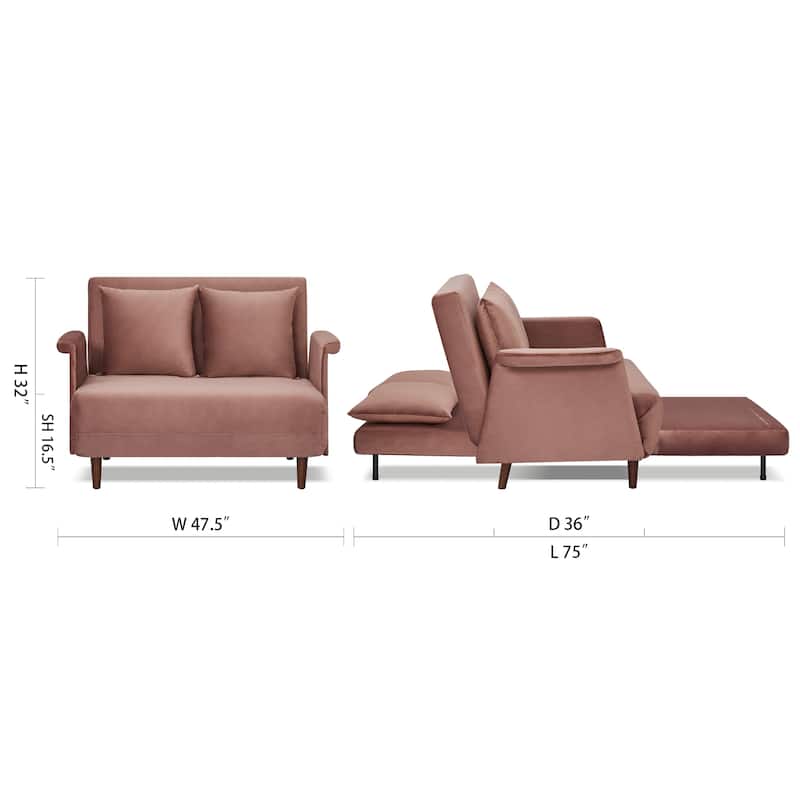 Artdeco Home - Boston & Cypress Convertible Futon Chair