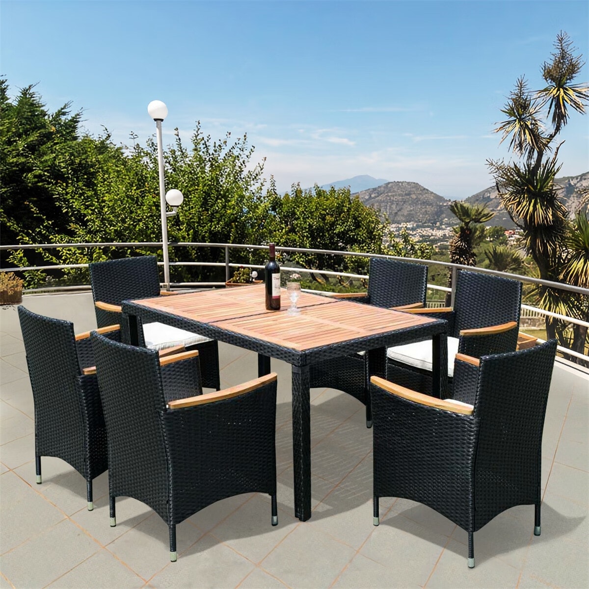Merax 7 piece patio set online